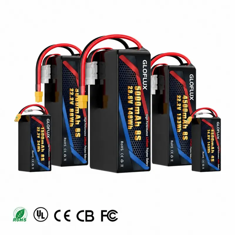 High discharge LiPo battery pack for FPV racing drones, RC aircraft, and quadcopters