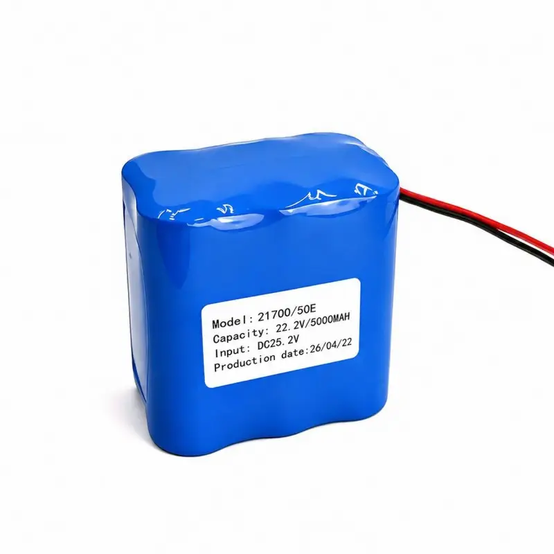 5000mAh high-capacity lithium battery pack with 10A discharge for portable lighting