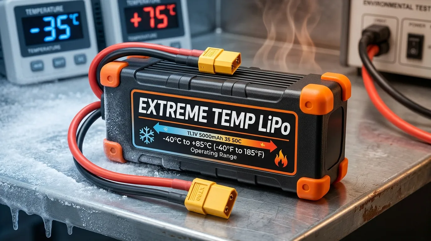 Extreme Temperature LiPo Battery