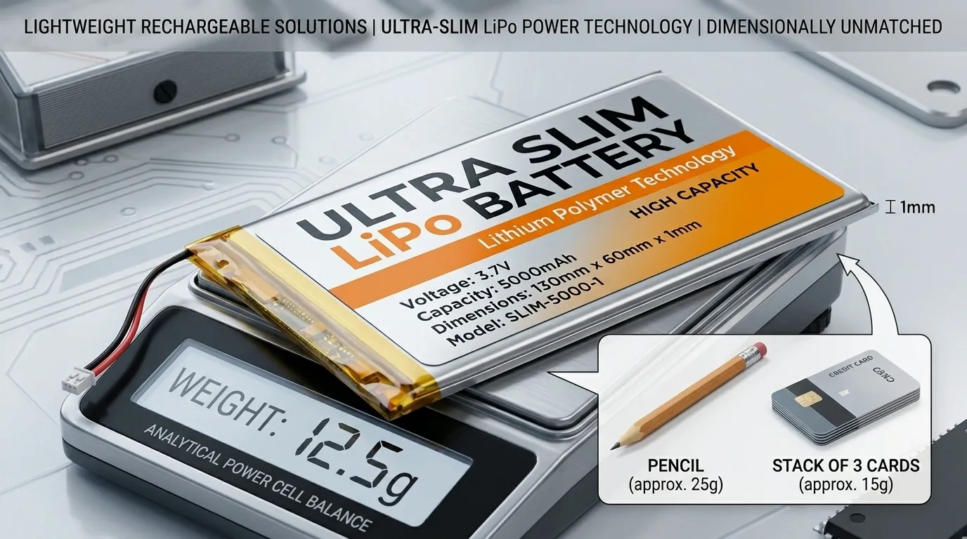 Lightweight Rechargeable Battery