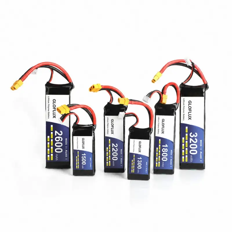 50C 100C FPV drone battery with 1100mAh 1300mAh 1550mAh 1800mAh capacity