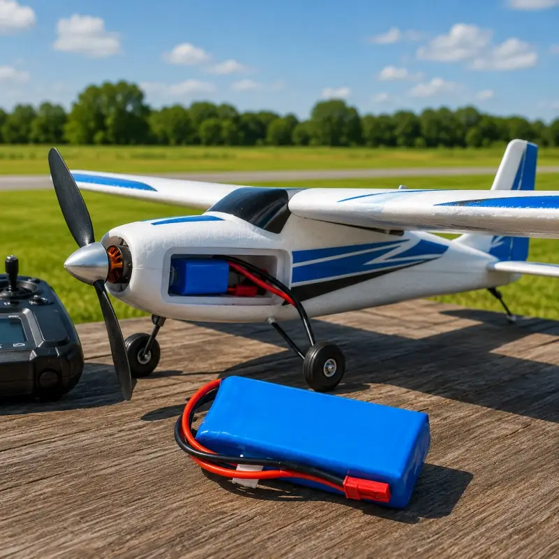 Custom 7.4V LiPo battery pack with connector