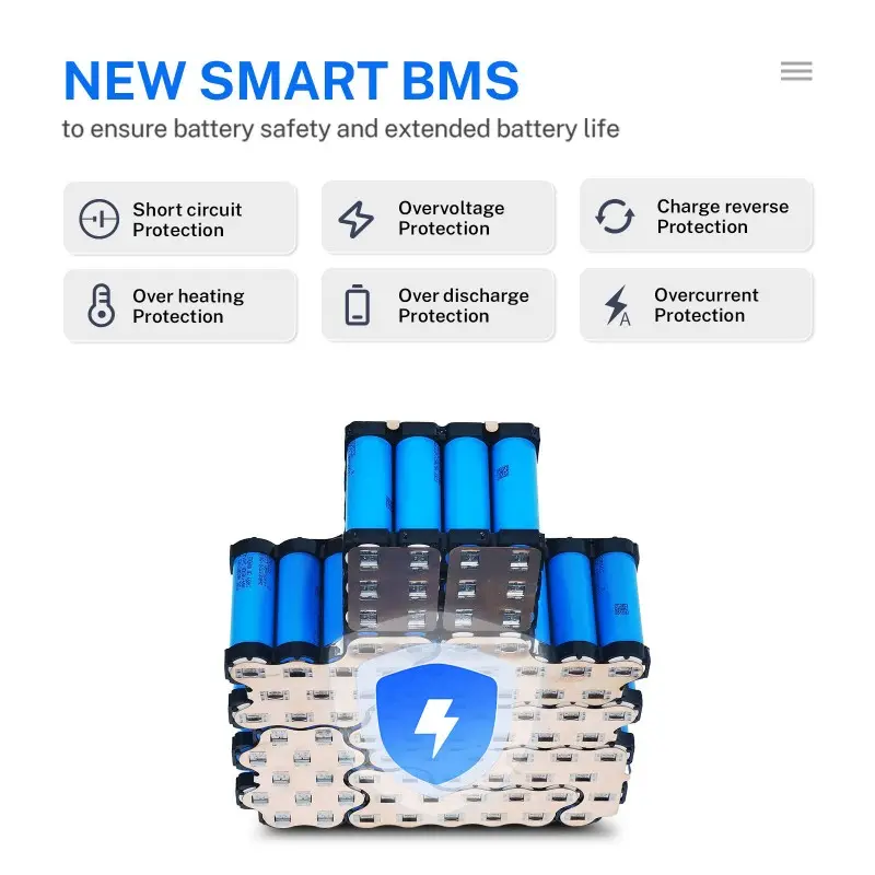 Custom lithium battery for reception, delivery, and security robots