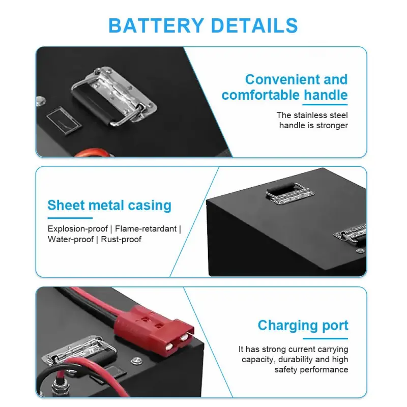 36V 50Ah lithium iron phosphate battery for AGVs and mobile robots