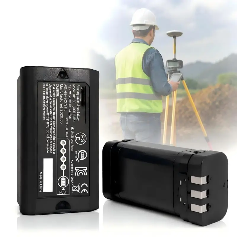7.2V 3400mAh Li-Ion battery pack for GNSS RTK surveying equipment