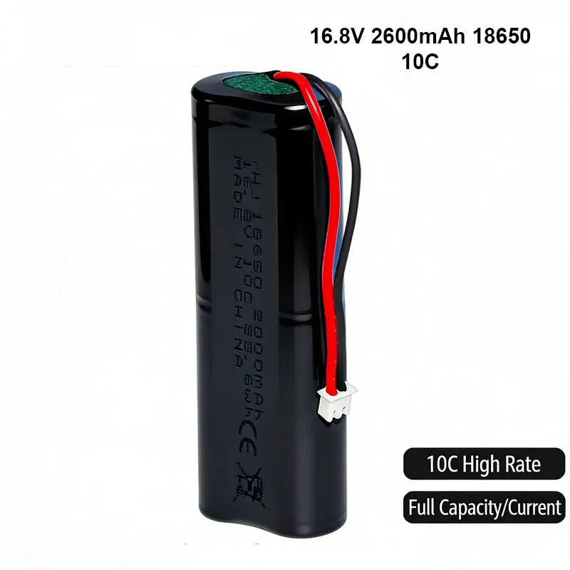 Custom 18650 4S battery pack with connector for remote-controlled models