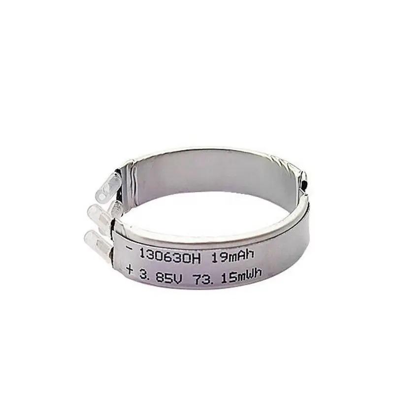 160630 3.7V bendable Li-polymer battery with 18mAh to 22mAh capacity