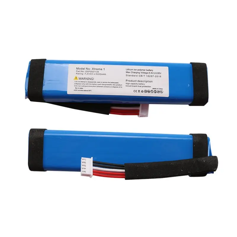 7.4V 5000mAh LiPo replacement battery for Bluetooth speakers