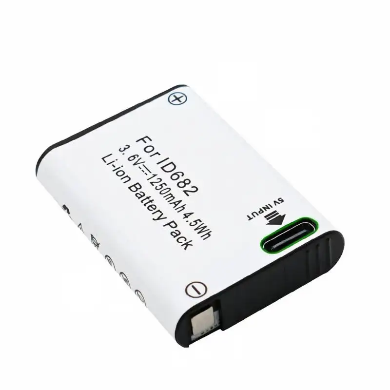 Rechargeable 1250mAh polymer lithium battery for LED headlamps