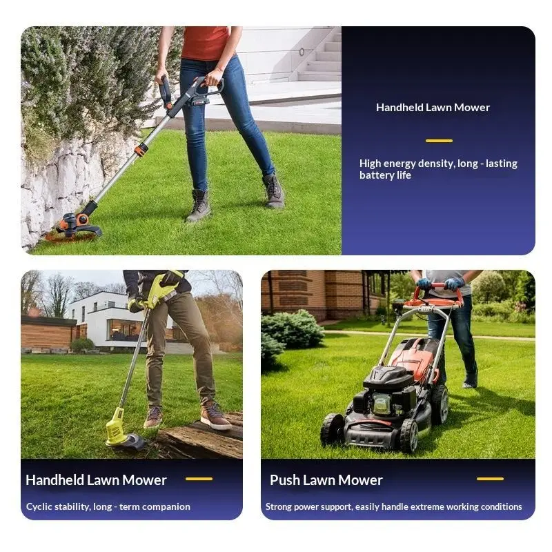 Custom garden tool battery pack with intelligent BMS protection
