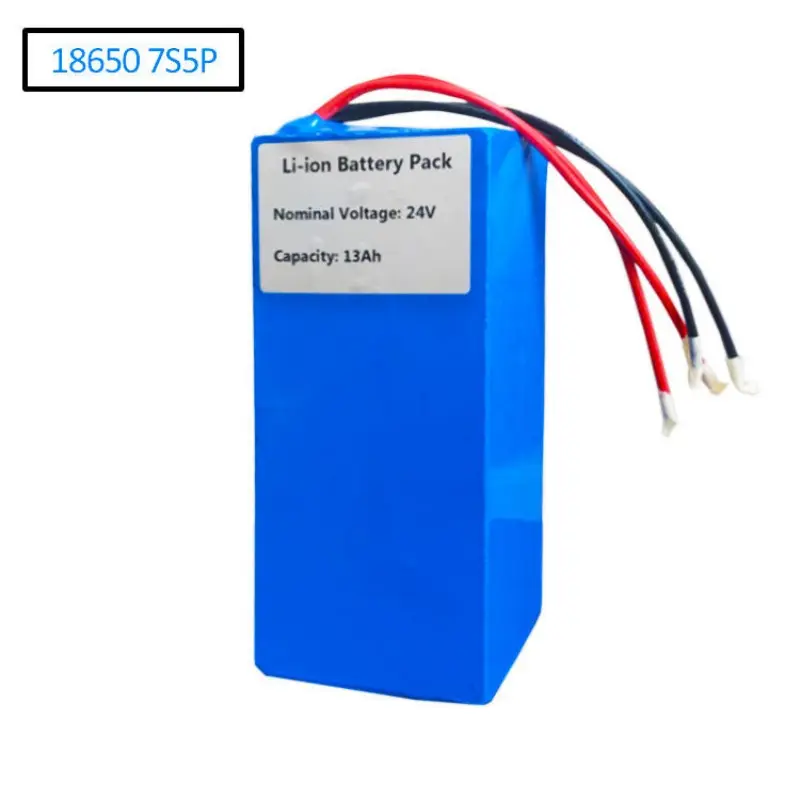 24V 13Ah rechargeable lithium battery with BMS for outdoor LED lighting