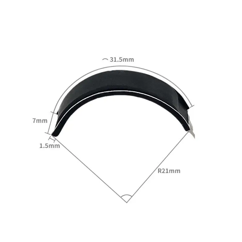 Customizable 150732 curved pouch battery for wearable electronics and mini devices