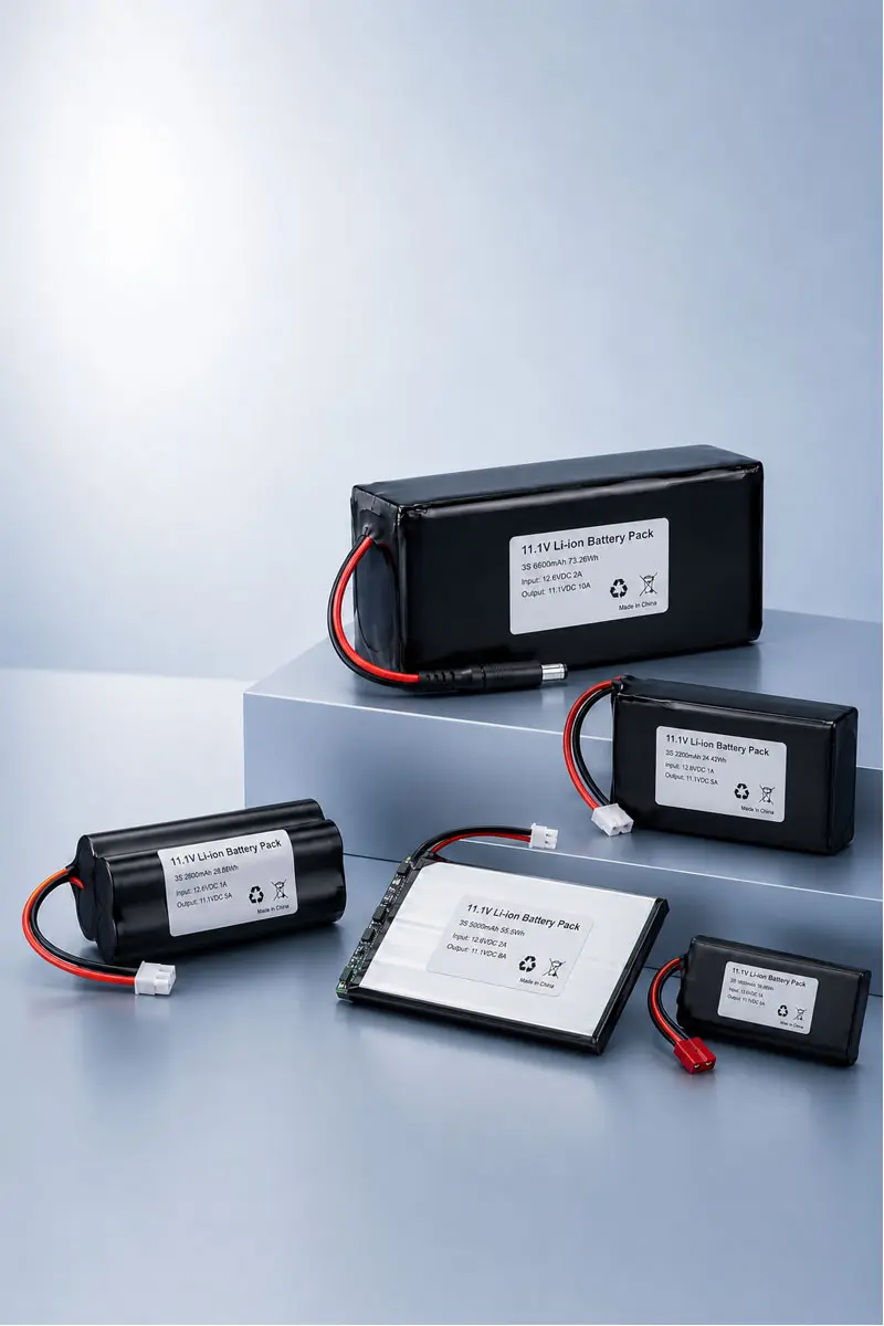 Custom 11.1V Lithium Battery Packs
