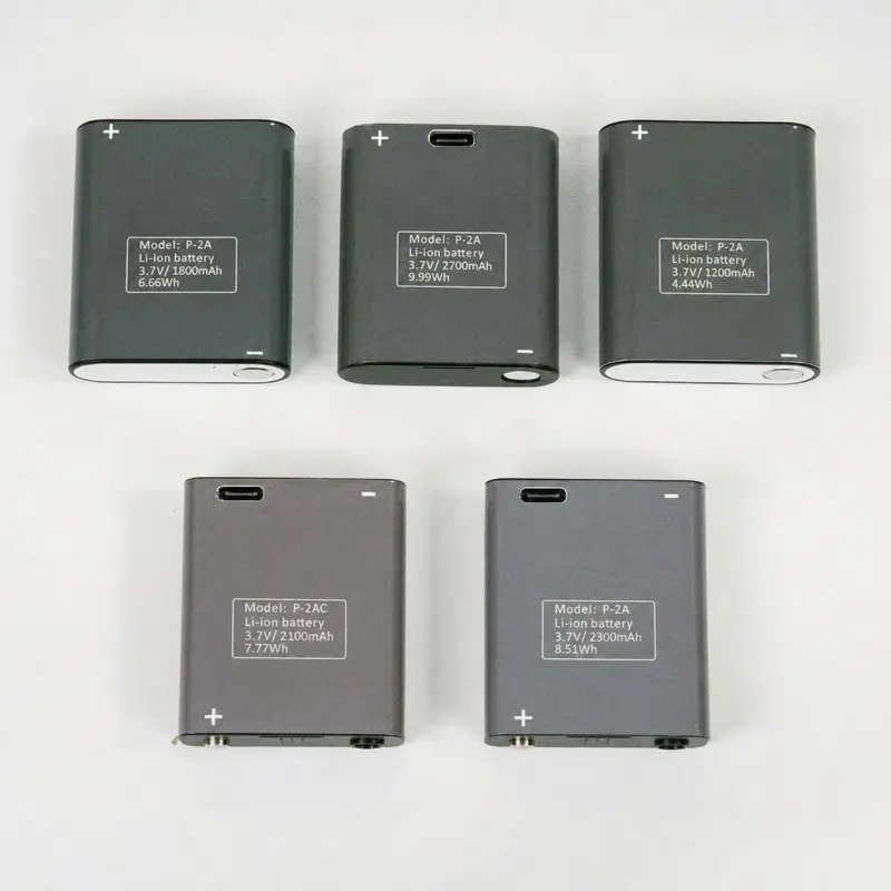 Compact Li-polymer battery with USB charging port for headlamps