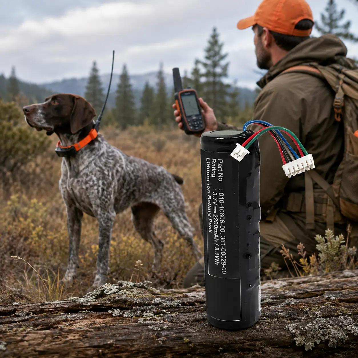 Lithium-ion battery pack for Garmin Astro hunting dog GPS tracker