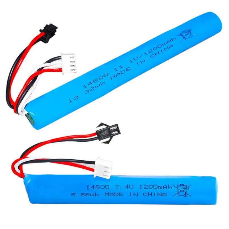 11.1V 14500 lithium battery for electric toy blasters