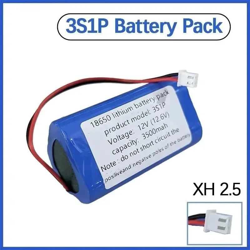 11.1V 3500mAh 18650 Li-ion battery pack for CCTV camera backup power
