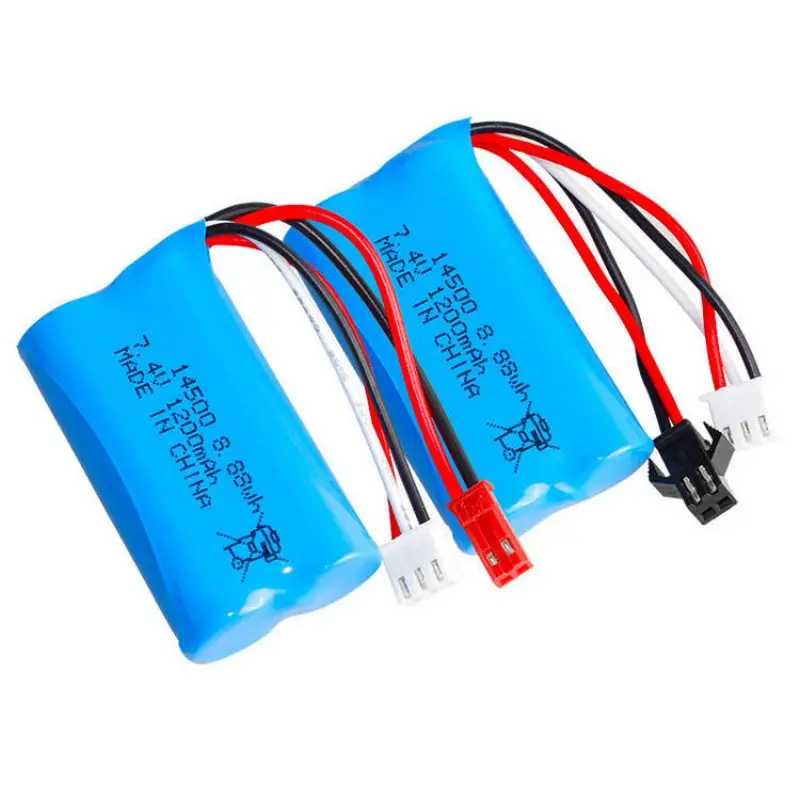 Compact 14500 battery pack for soft-dart toy guns