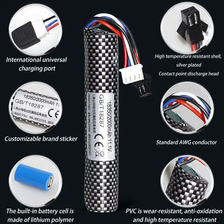Custom Li-ion battery pack for motor-driven shooting toys